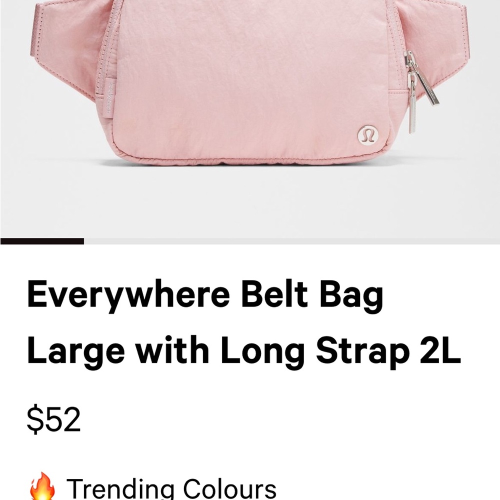 lululemon athletica Light Pink Crossbody Bag